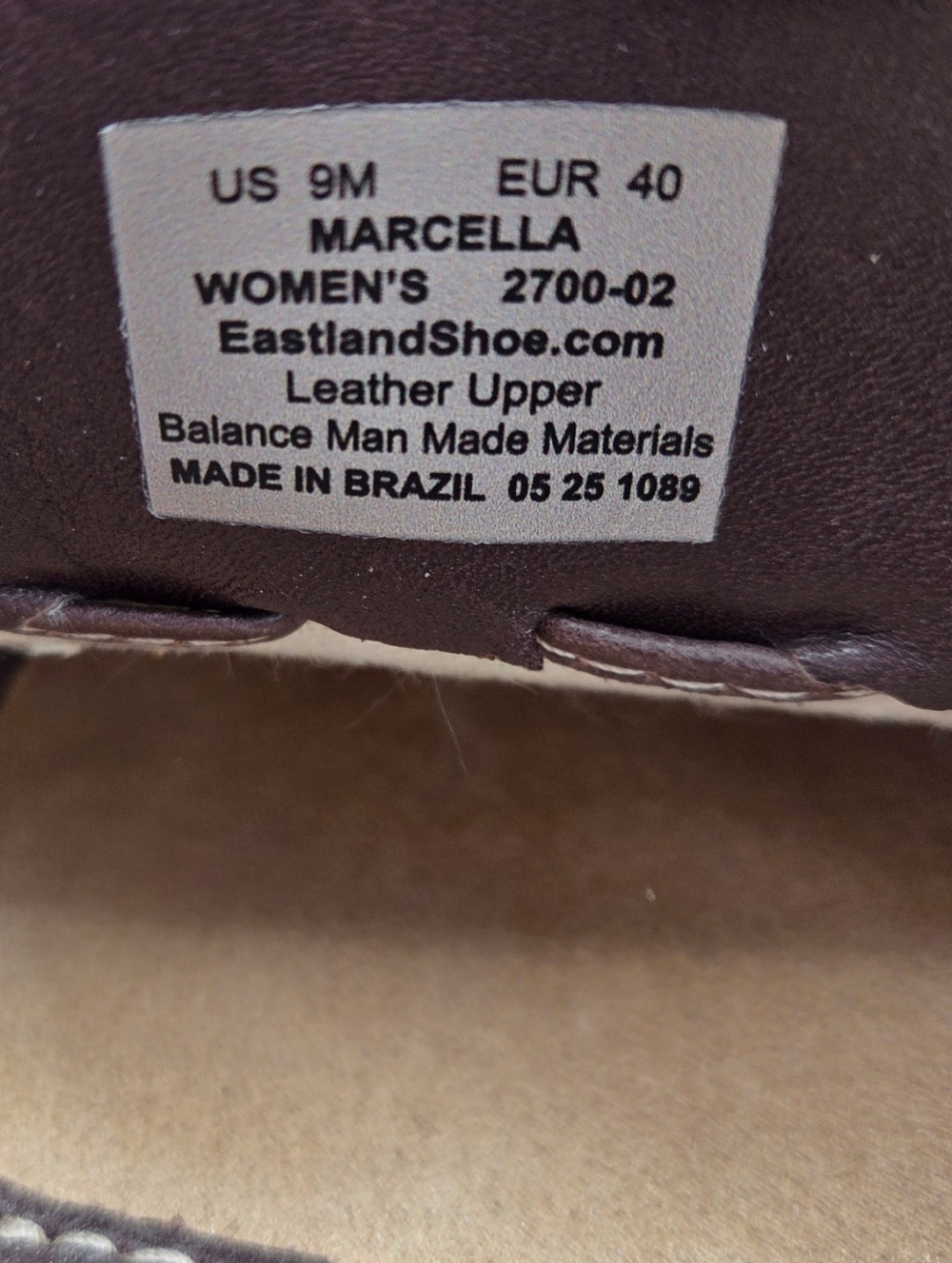Eastland - NEW Women's Marcella Brown Leather Slip-On Driving Moccasins w/Bow - Picture 5 of 7